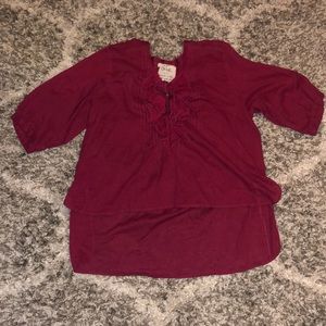 Free people lightweight peasant style blouse